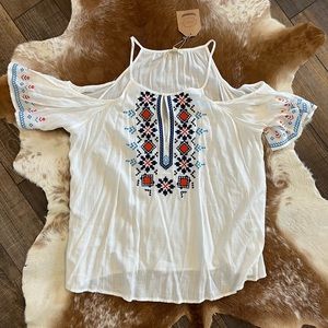 Embroidered top